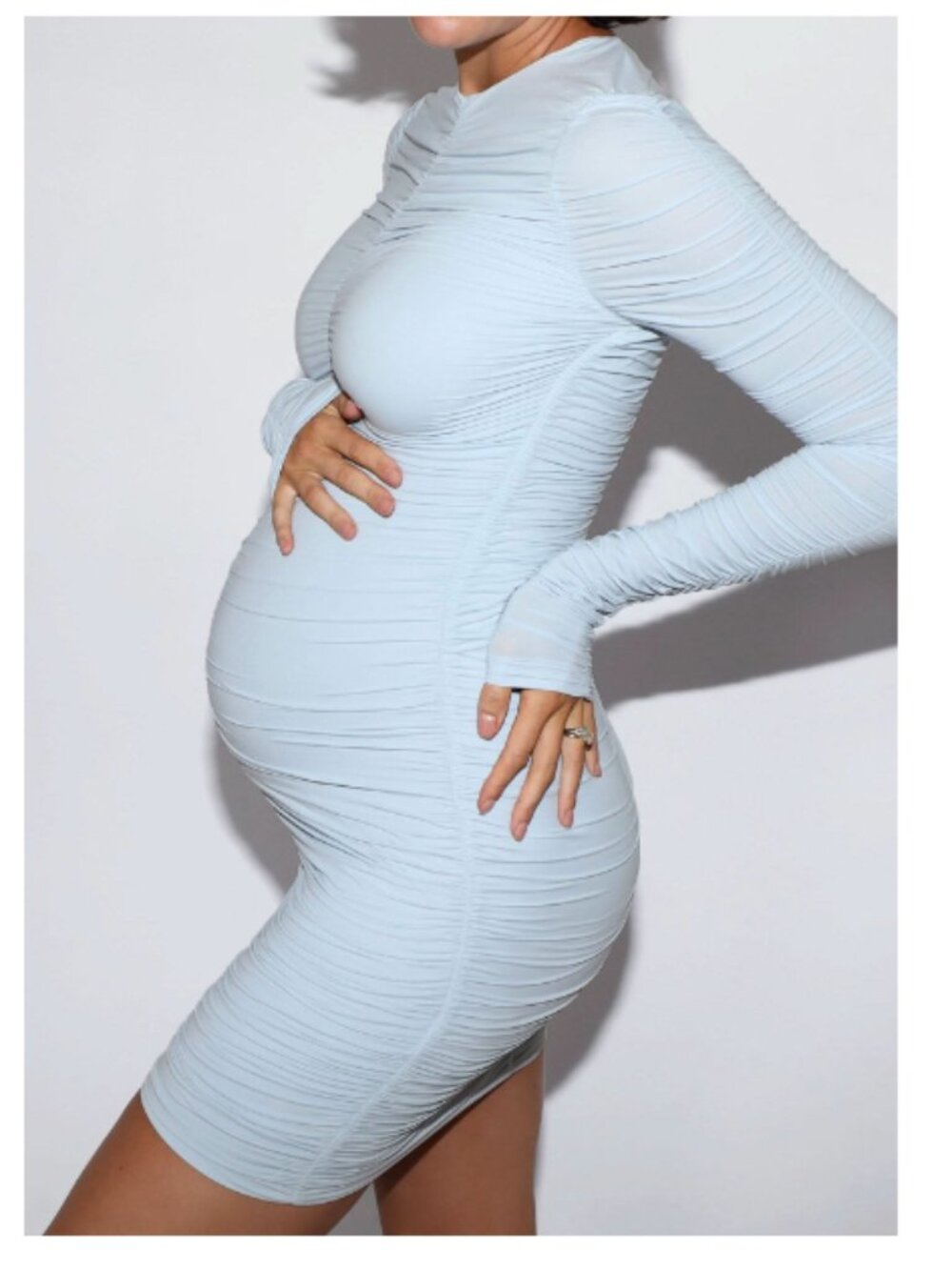 Bumpsuit Ruched Airbrush Mini Dress